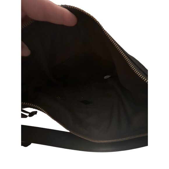 Fossil Womens Black & Brown Signature Monogram Crossbody Bag With Adjustable Str - Picture 6 of 6